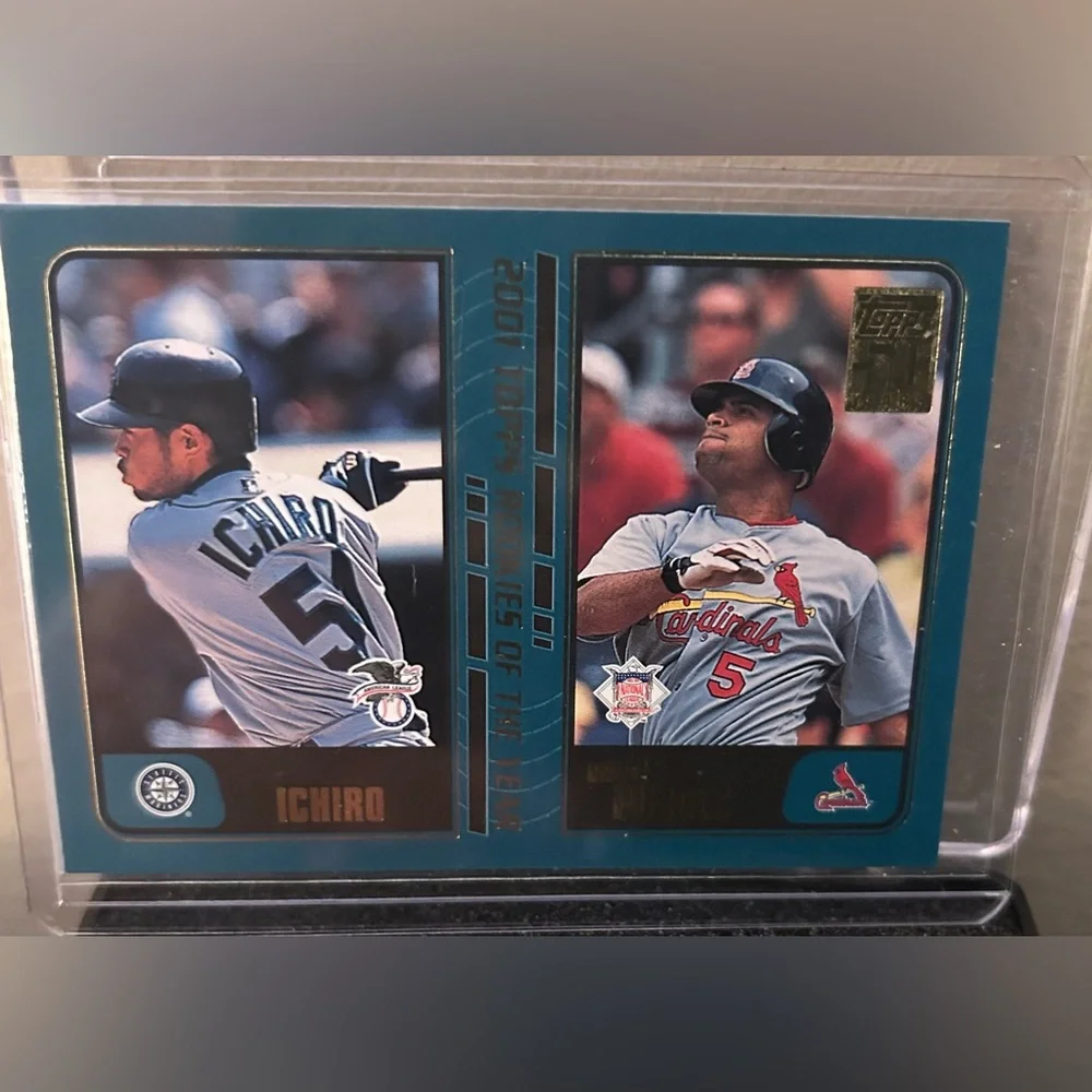 Ichiro Suzuki Albert Pujols 2001 Topps Gold Rookie Baseball Cards - Set of TWO - Picture 4 of 7